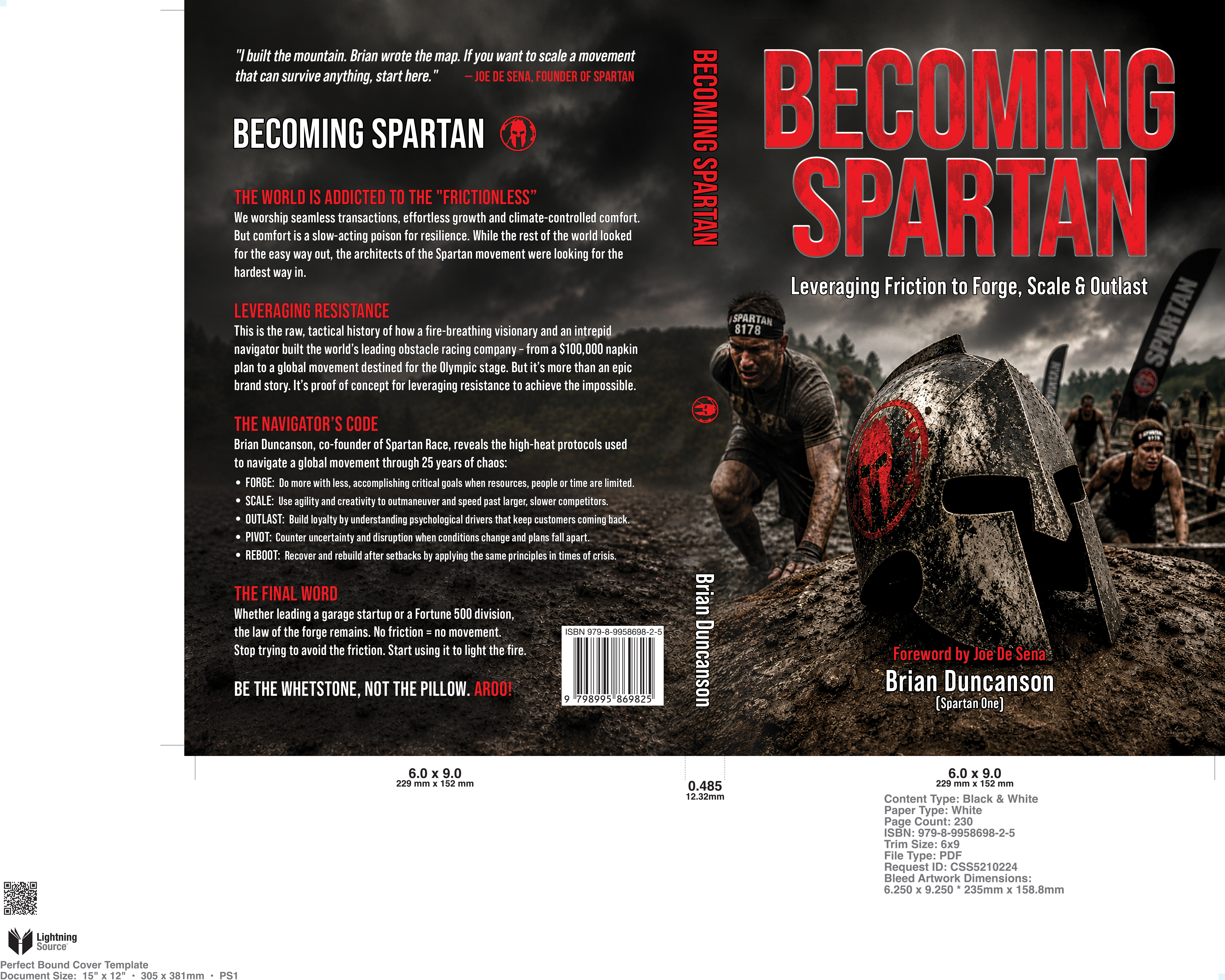 Becoming Spartan book cover — Leveraging Friction to Forge, Scale and Outlast by Brian Duncanson