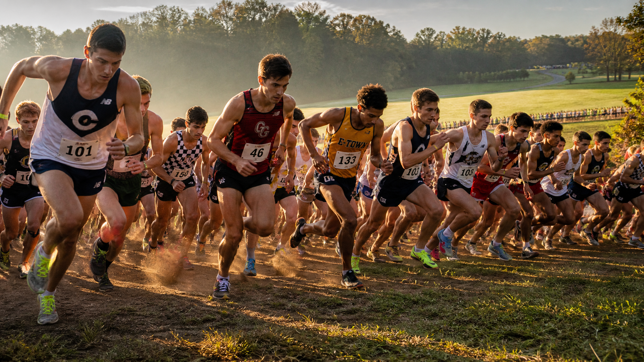 Cross country runners at the Indian River Fairgrounds